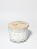 Sand + Paws Ocean Mist 12 oz scented candle - Signature Scent