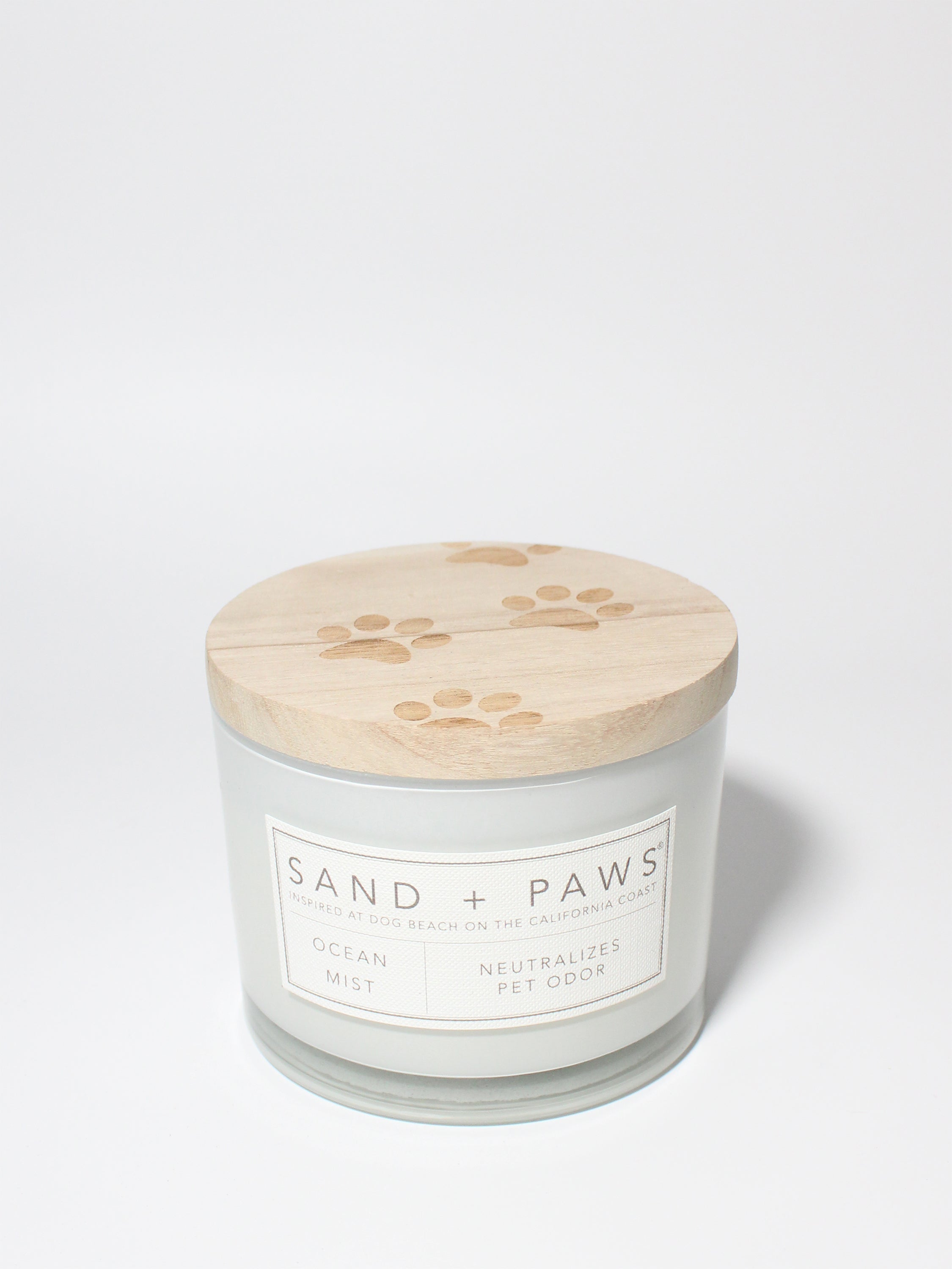 Sand + Paws Ocean Mist 12 oz scented candle - Signature Scent