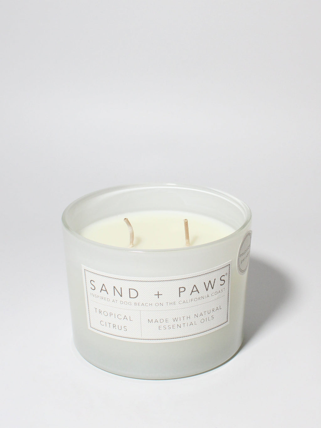 Sand + Paws Tropical Citrus 12 oz scented candle - Signature Scent