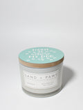 Sand + Paws Gardenia 12 oz scented candle - Signature Scent