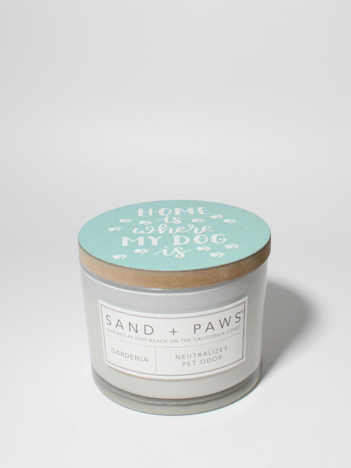 Sand + Paws Gardenia 12 oz scented candle - Signature Scent