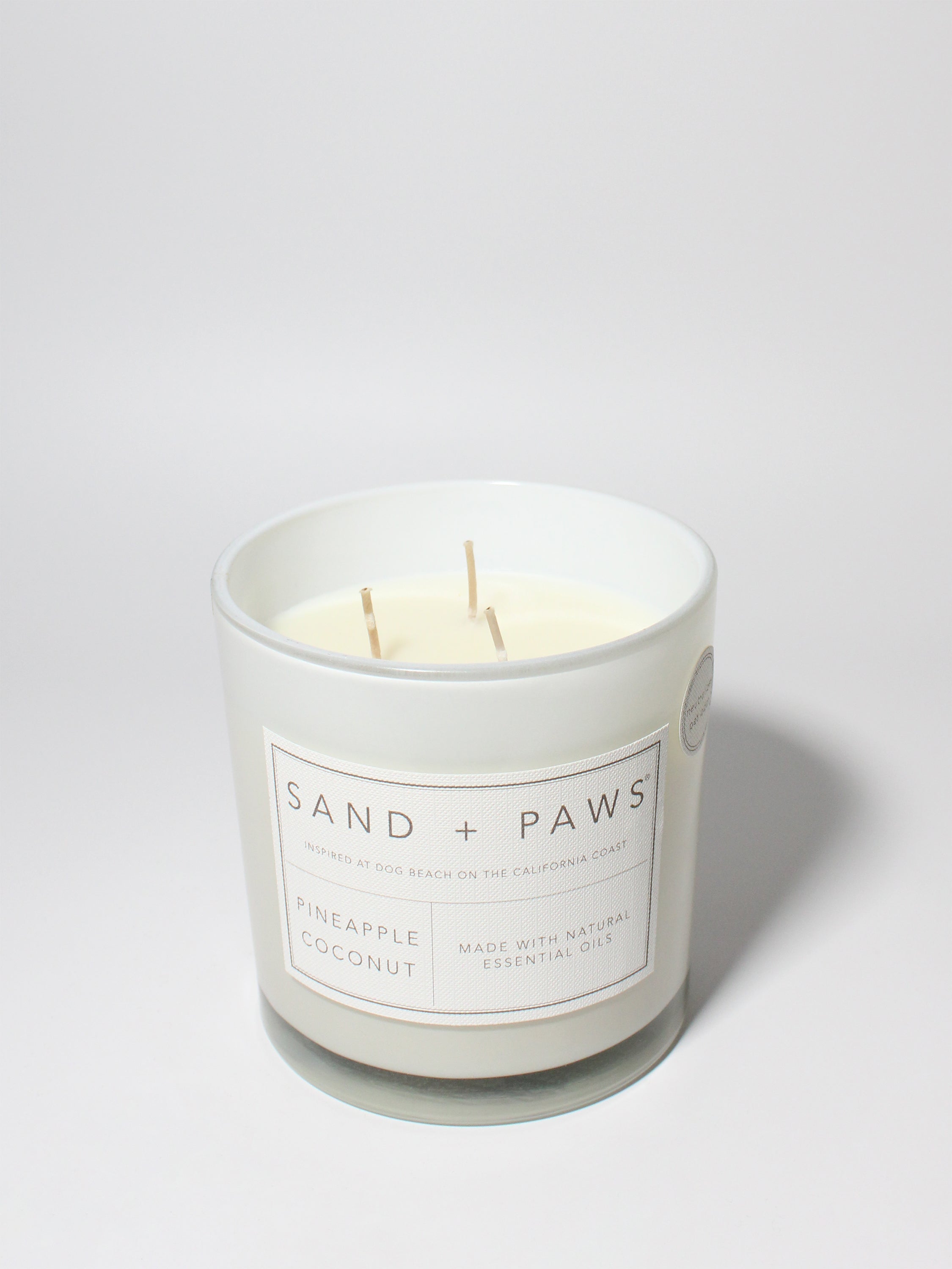 Sand + Paws Pineapple Coconut 21 oz scented candle - Signature Scent