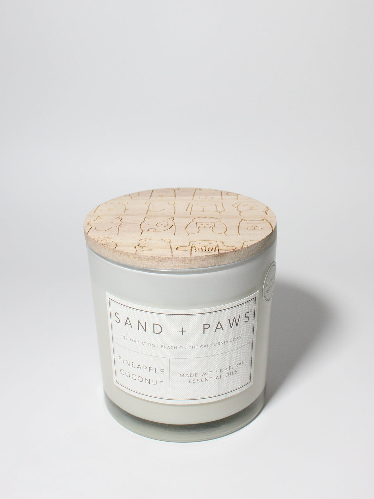 Sand + Paws Pineapple Coconut 21 oz scented candle - Signature Scent