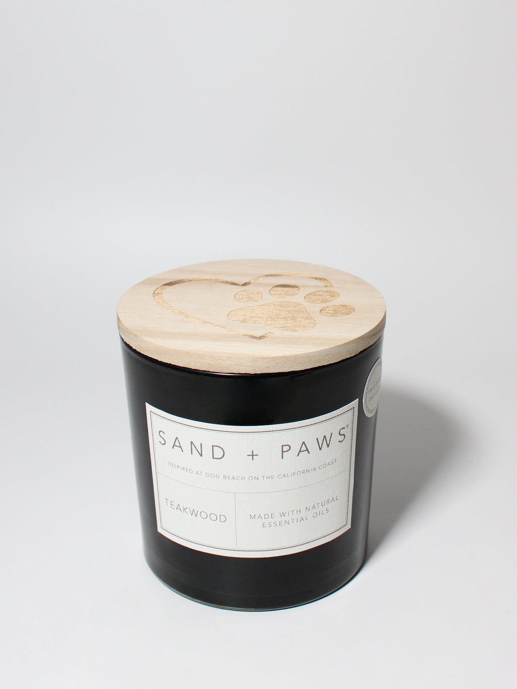 Sand + Paws Teakwood 21 oz scented candle - Signature Scent