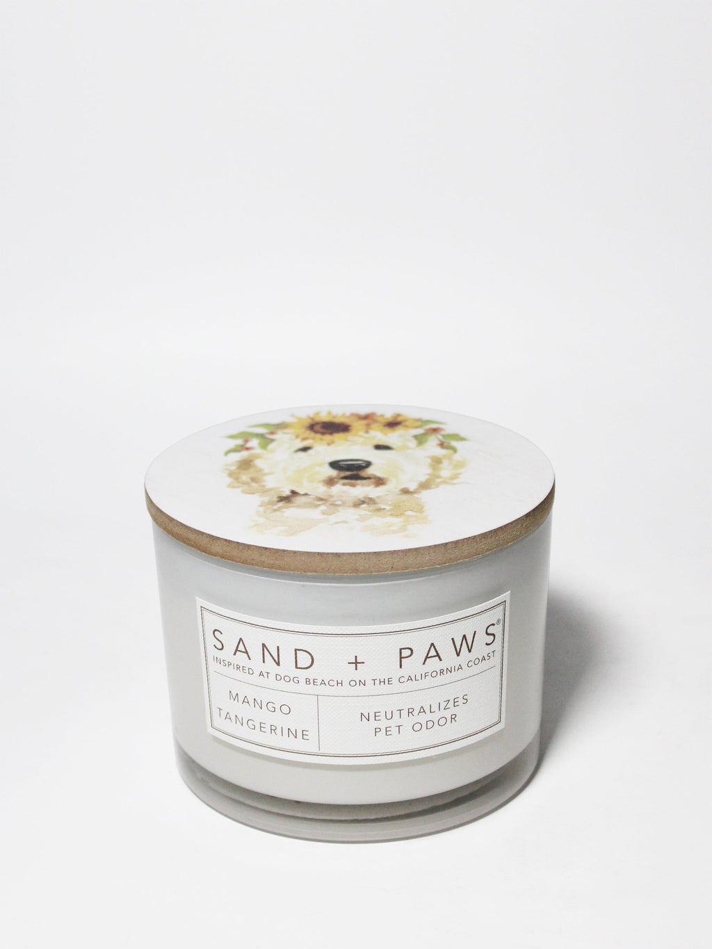Sand + Paws Mango Tangerine 12 oz scented candle - Signature Scent