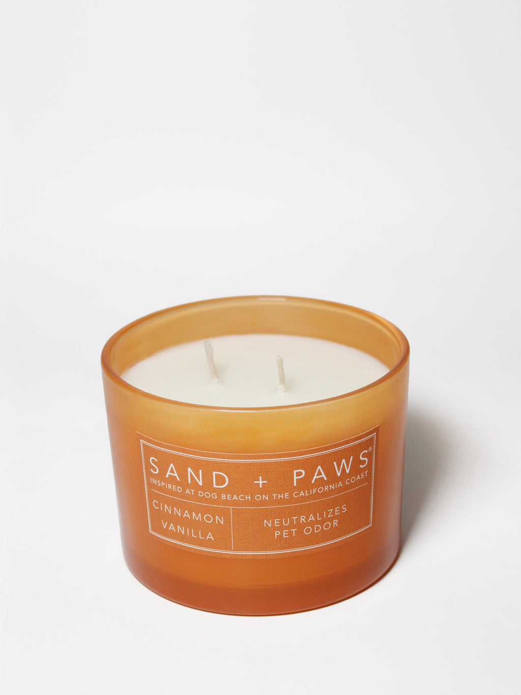 Sand + Paws Cinnamon Vanilla 12 oz scented candle - Signature Scent
