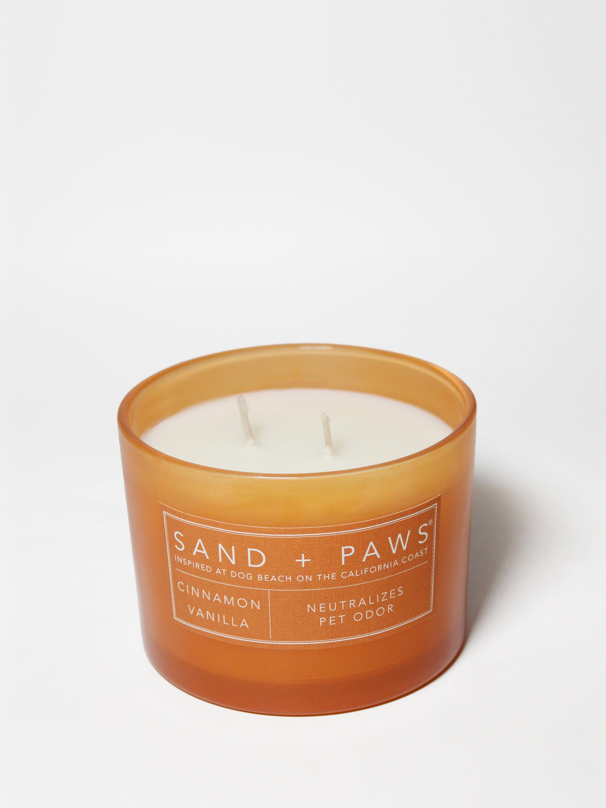 Sand + Paws Cinnamon Vanilla 12 oz scented candle - Signature Scent