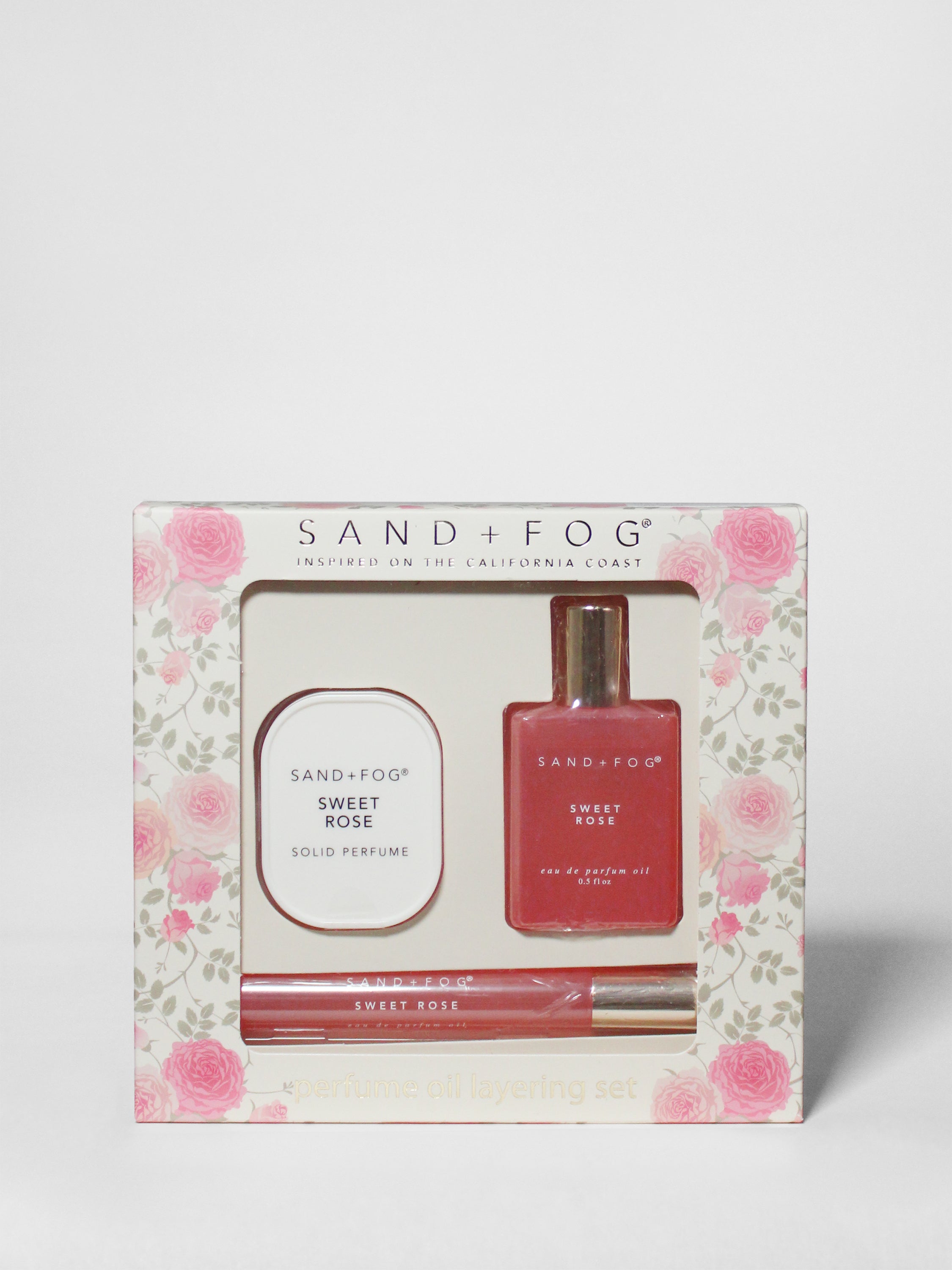 Perfume Oil Rollerballs and Solid Perfume Set - Sweet Rose - Signature Scent