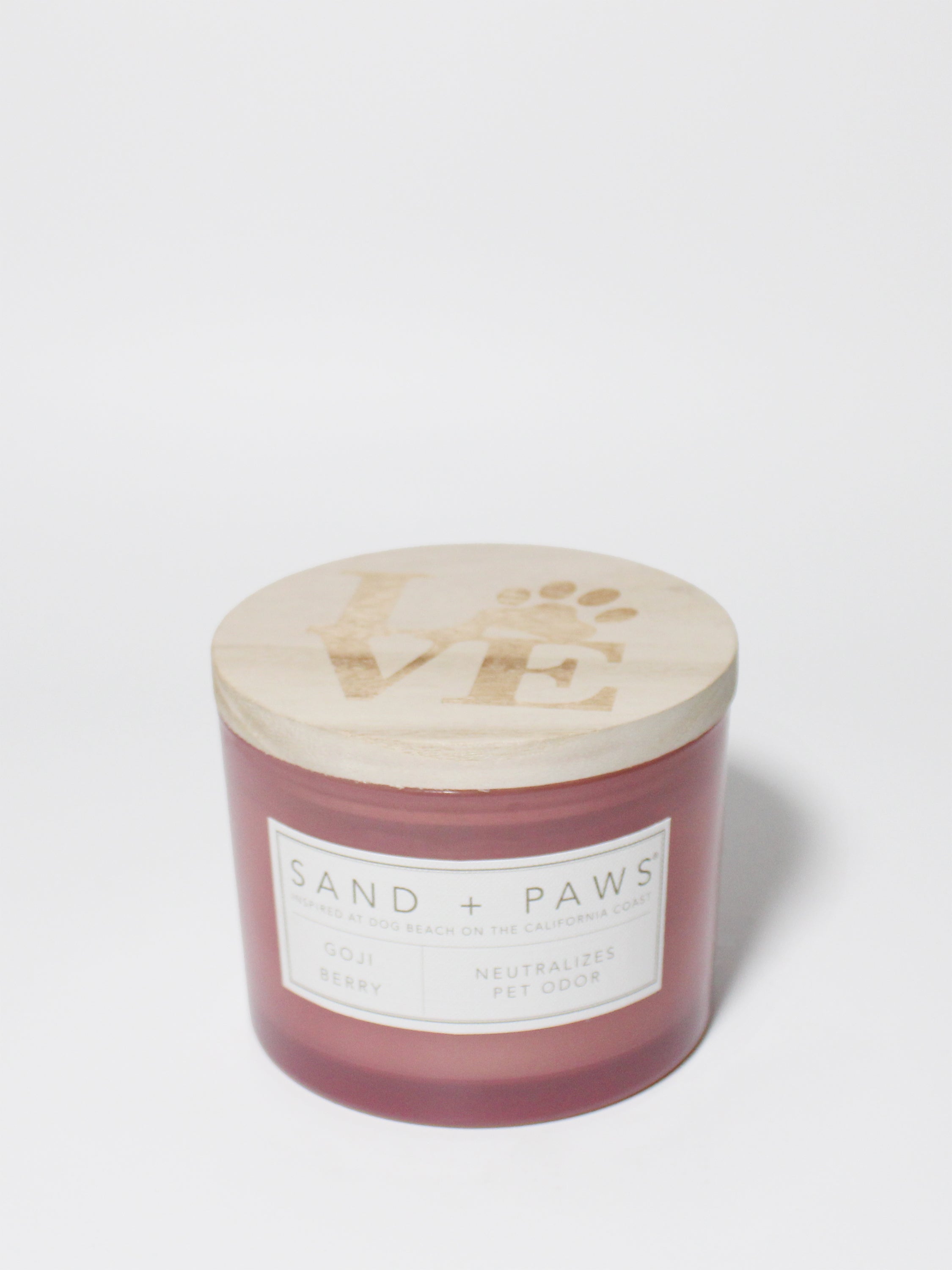 Sand + Paws Goji Berry 12 oz scented candle - Signature Scent