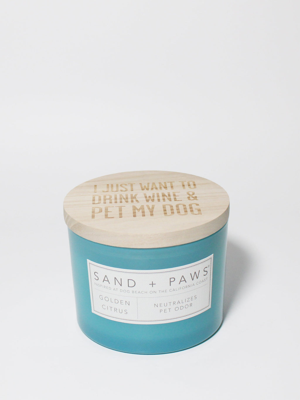 Sand + Paws Golden Citrus 12 oz scented candle - Signature Scent