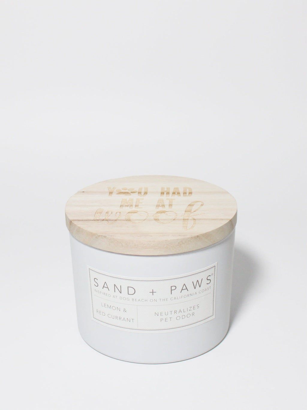 Sand + Paws Lemon & Red Currant 12 oz scented candle - Signature Scent