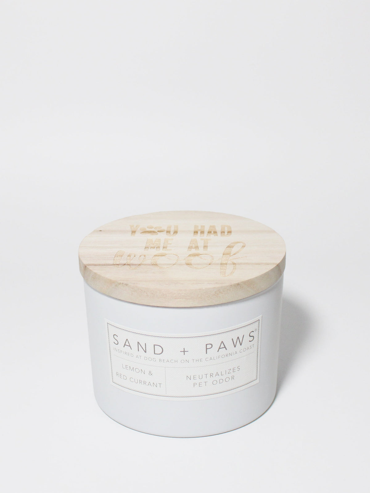 Sand + Paws Lemon & Red Currant 12 oz scented candle - Signature Scent