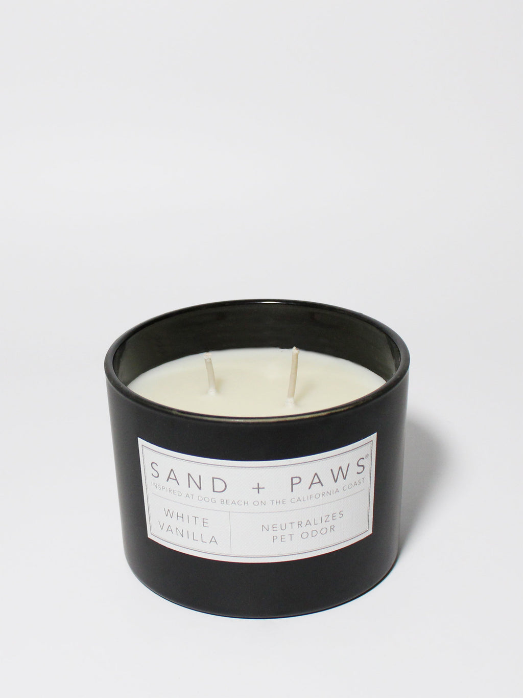Sand + Paws White Vanilla 12 oz scented candle - Signature Scent