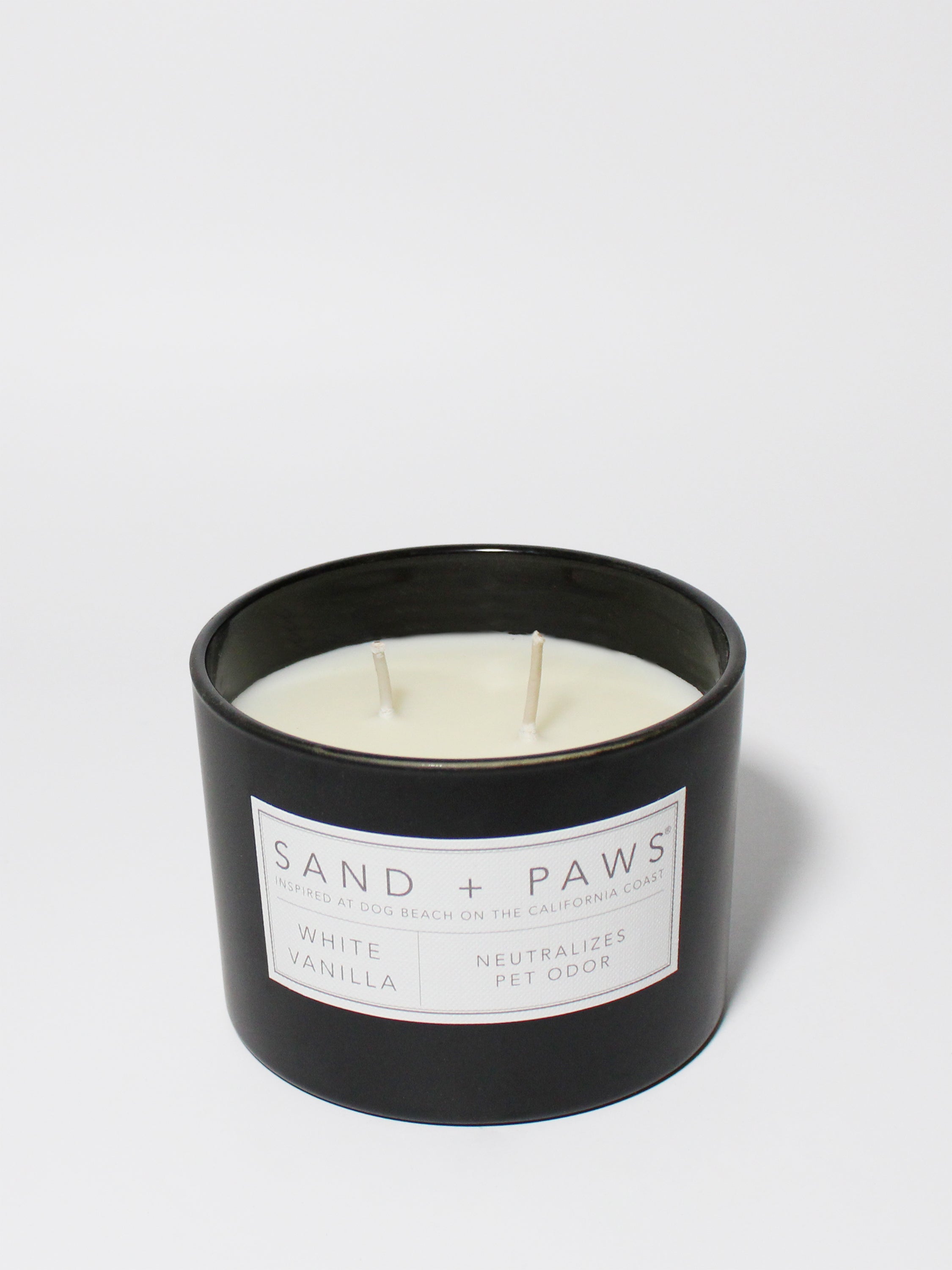 Sand + Paws White Vanilla 12 oz scented candle - Signature Scent