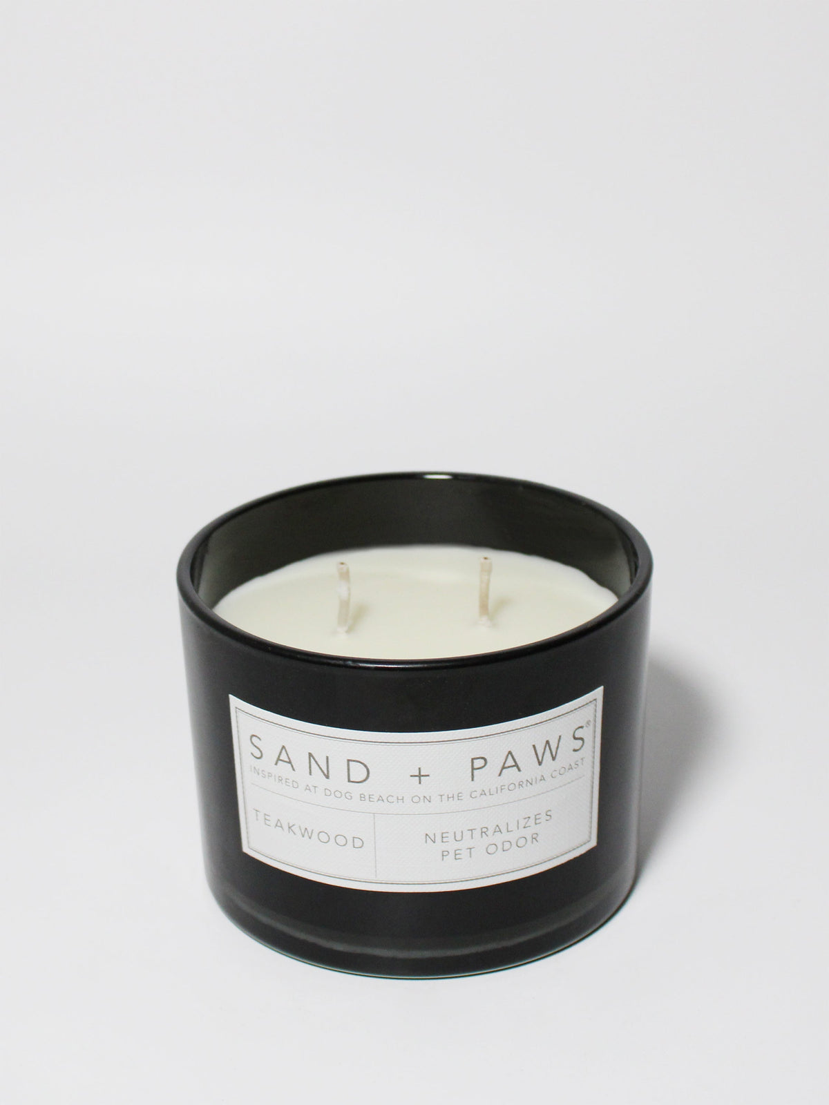 Sand + Paws Teakwood 12 oz scented candle - Signature Scent