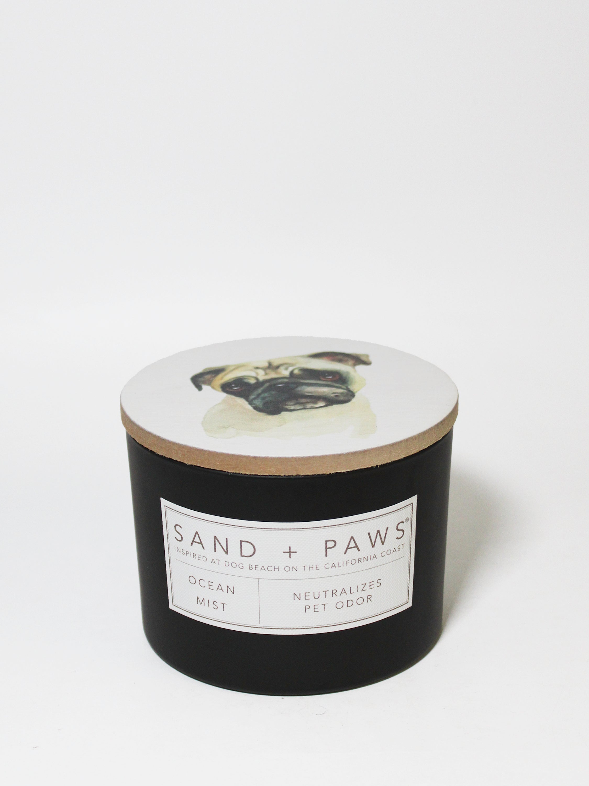 Sand + Paws Ocean Mist 12 oz scented candle - Signature Scent