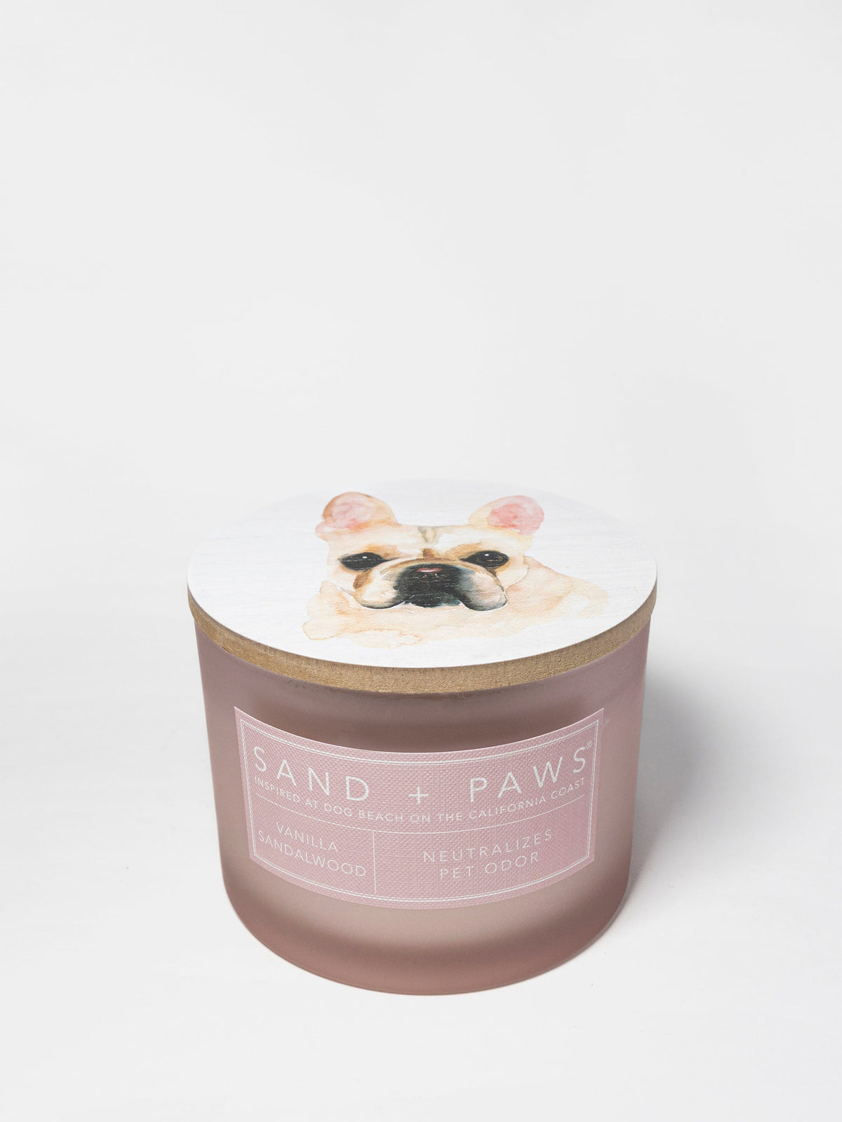 Sand + Paws Vanilla Sandalwood 12 oz scented candle - Signature Scent