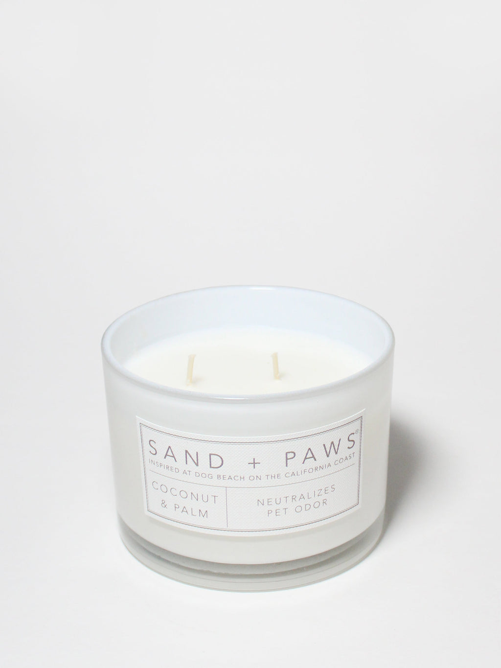 Sand + Paws Coconut & Palm 12 oz scented candle - Signature Scent