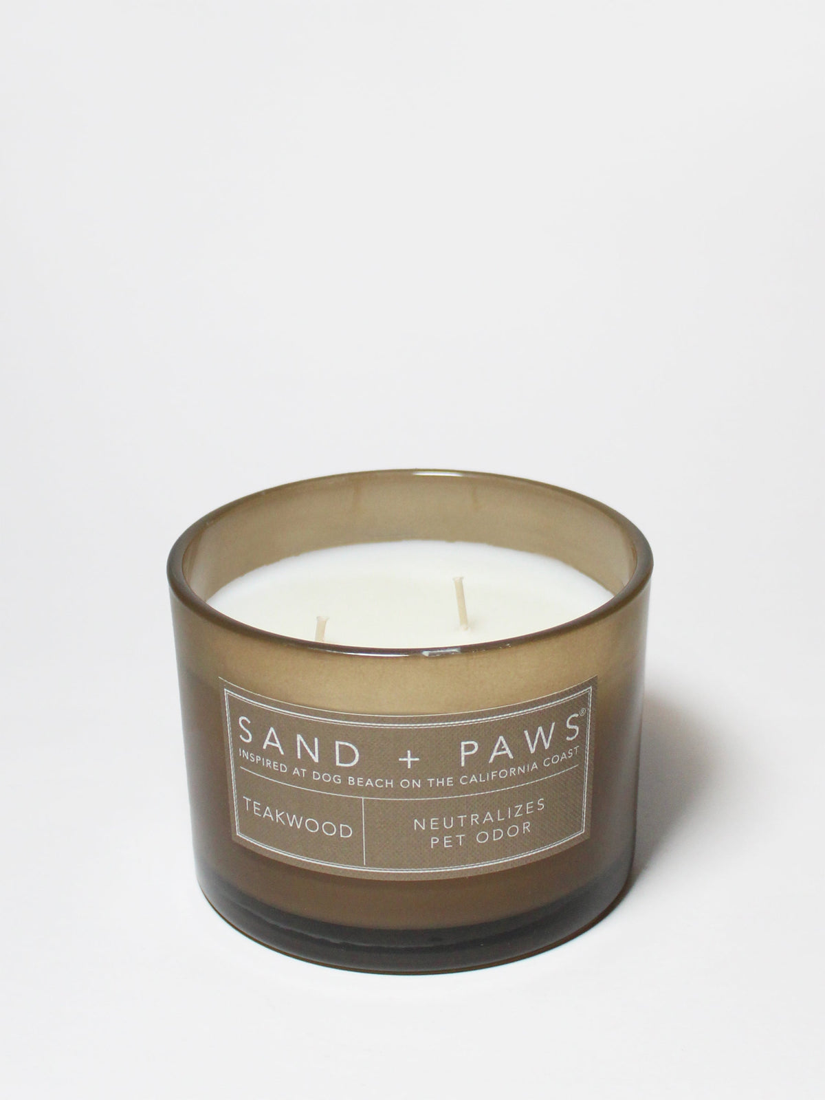 Sand + Paws Teakwood 12 oz scented candle - Signature Scent