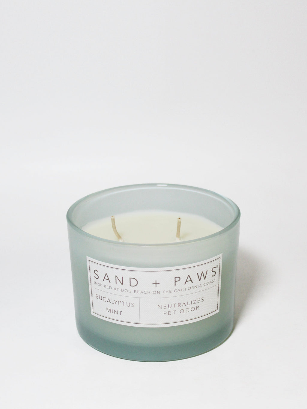 Sand + Paws Eucalyptus Mint 12 oz scented candle - Signature Scent