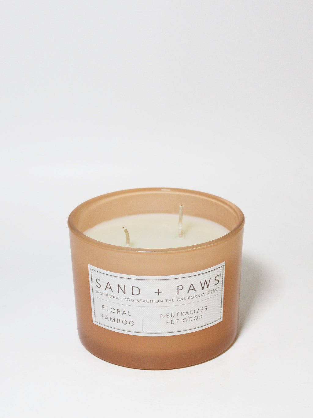 Sand + Paws Floral Bamboo 12 oz scented candle - Signature Scent