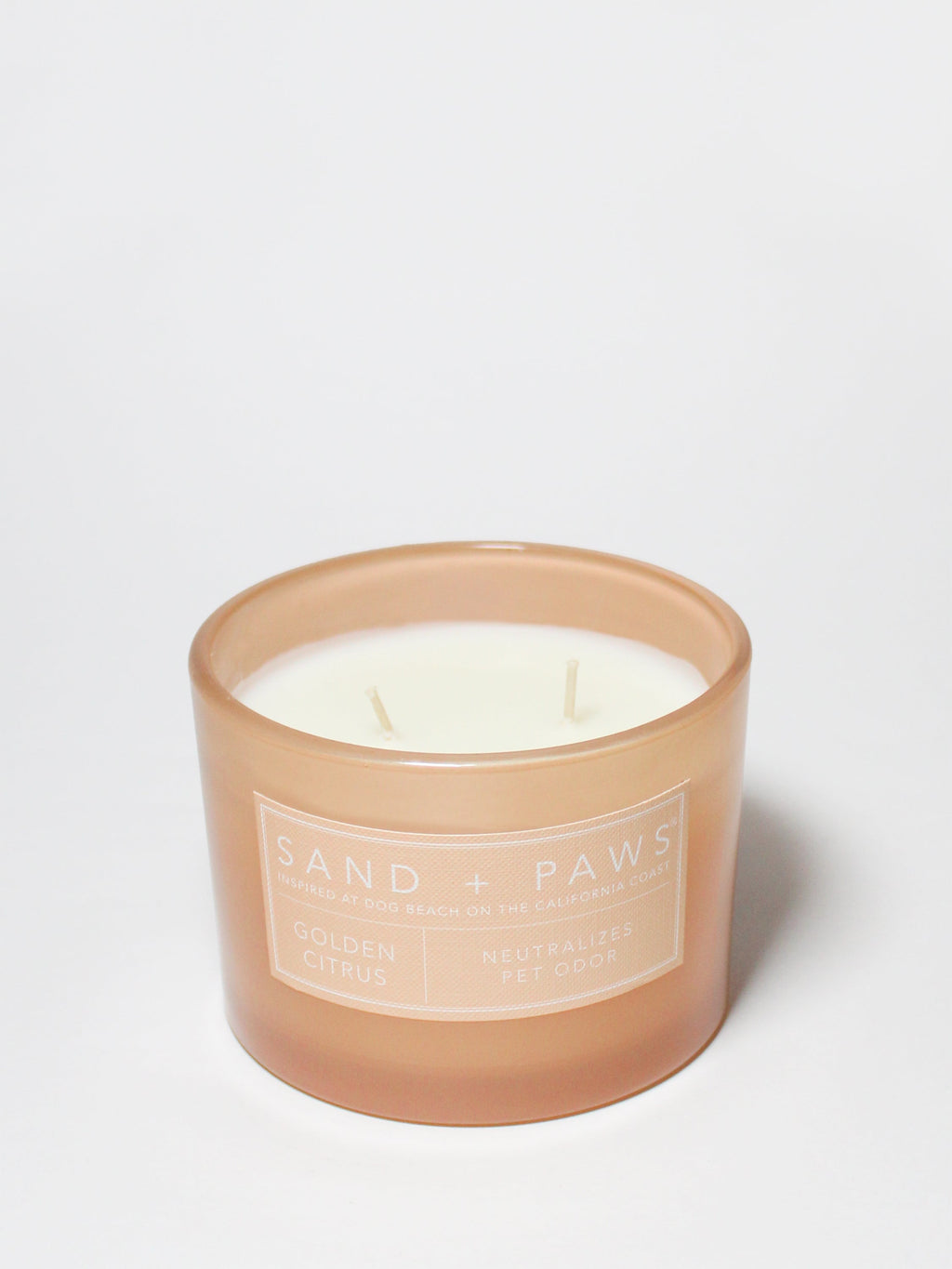 Sand + Paws Golden Citrus 12 oz scented candle - Signature Scent