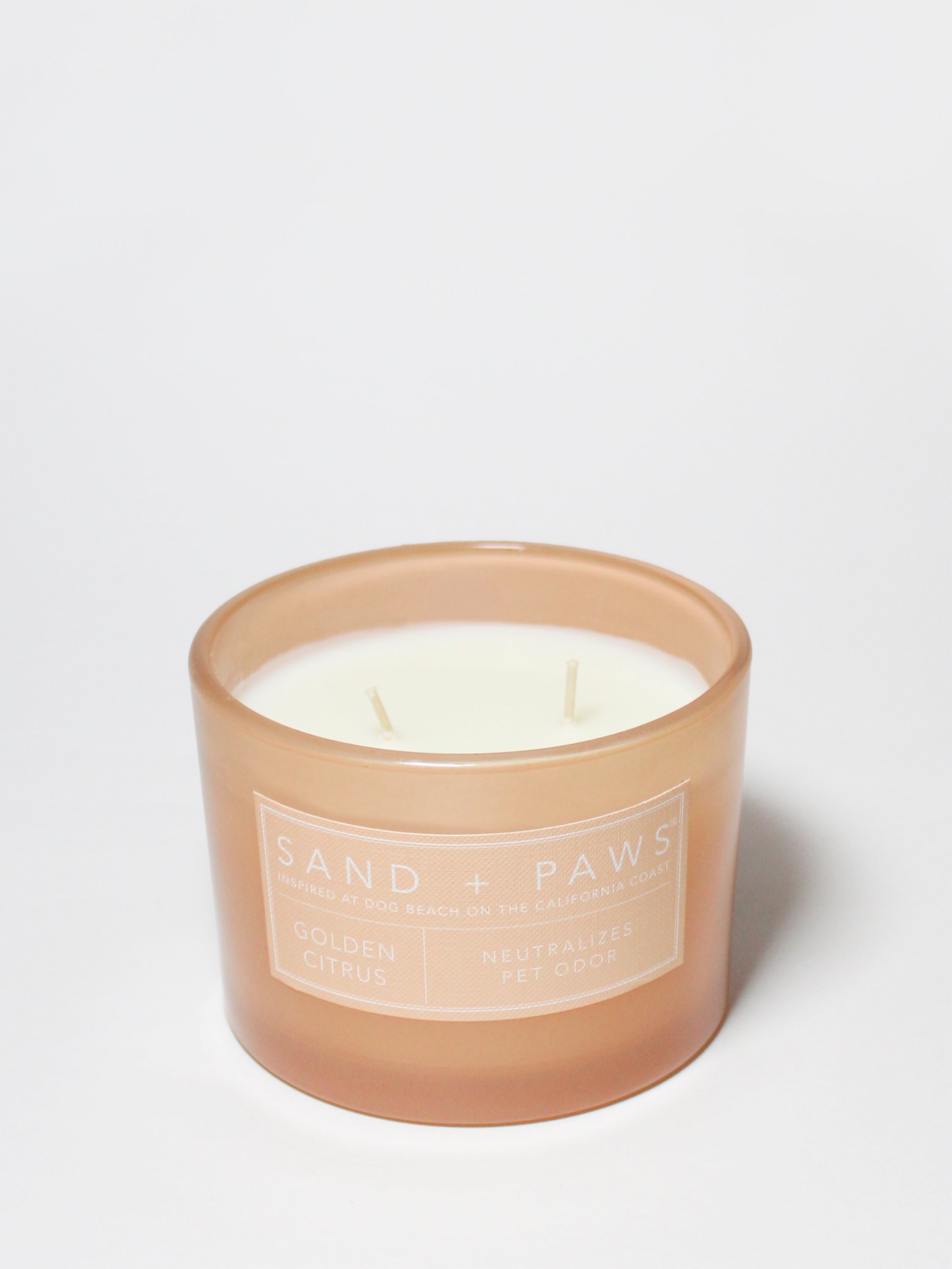 Sand + Paws Golden Citrus 12 oz scented candle - Signature Scent