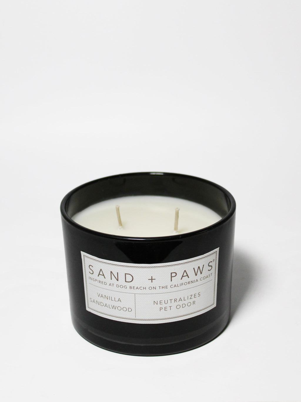 Sand + Paws Vanilla Sandalwood 12 oz scented candle - Signature Scent