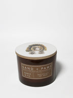 Sand + Paws Amber & Fig 12 oz scented candle - Signature Scent