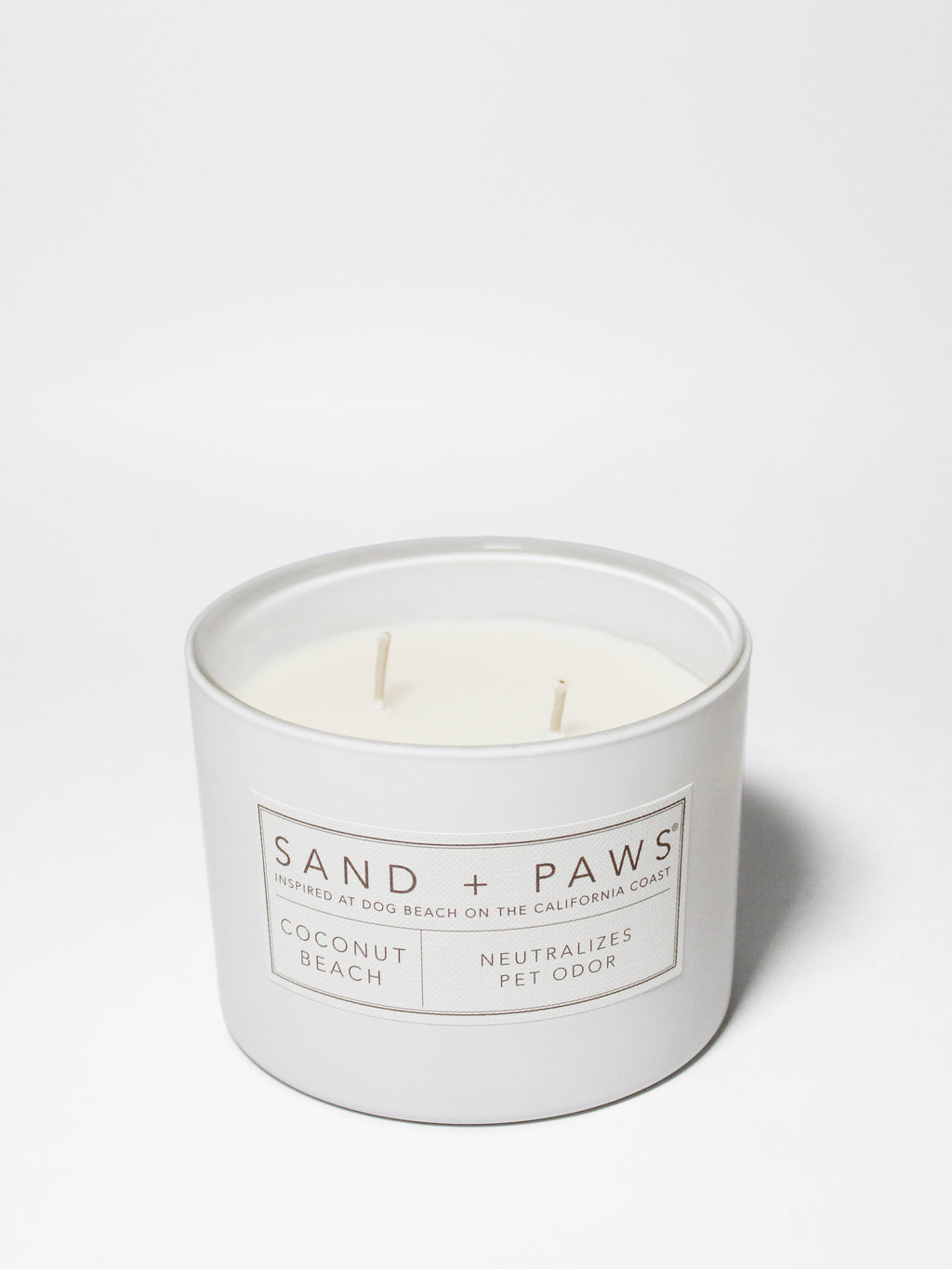 Sand + Paws Coconut Beach 12 oz scented candle - Signature Scent