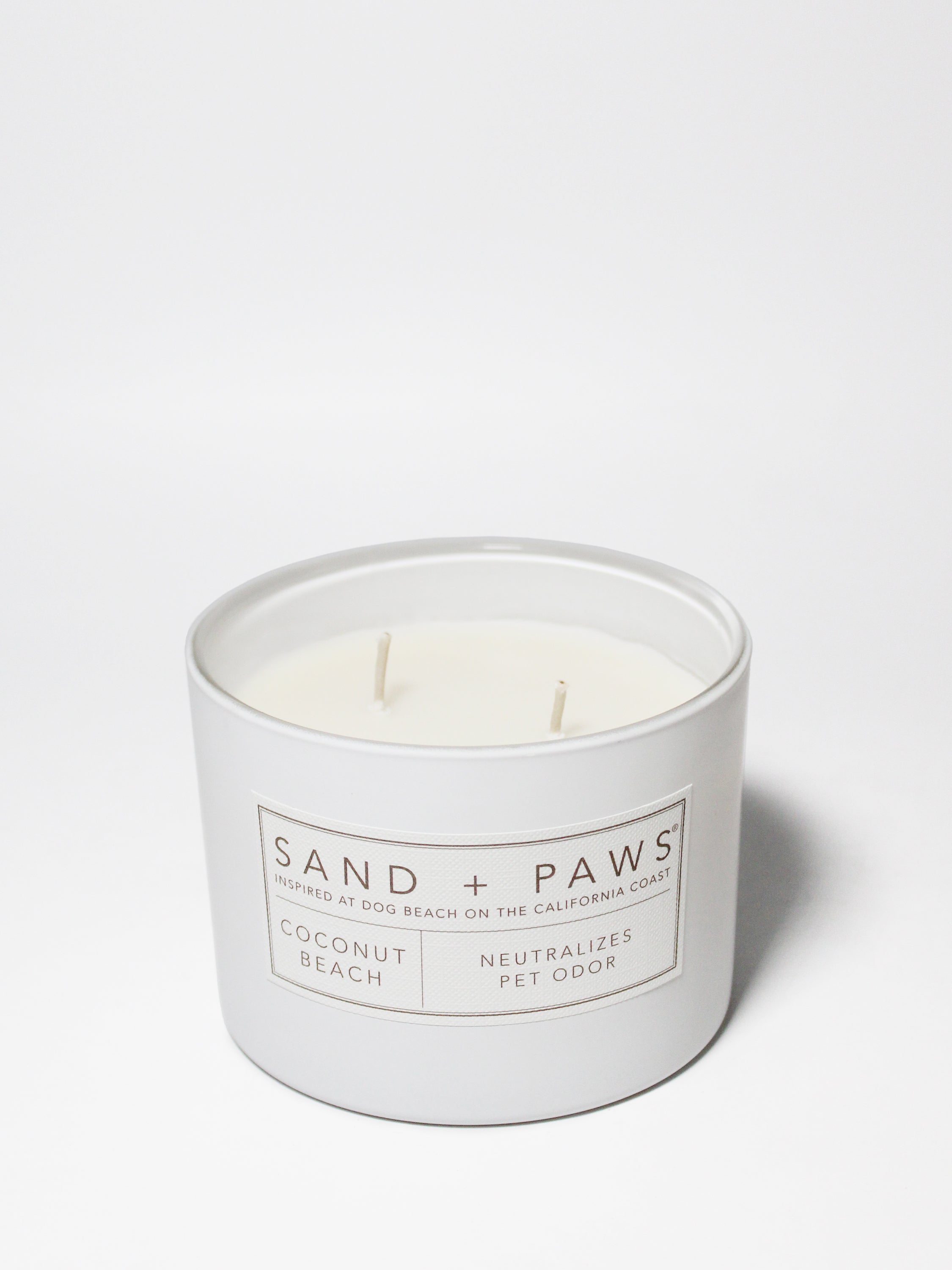 Sand + Paws Coconut Beach 12 oz scented candle - Signature Scent