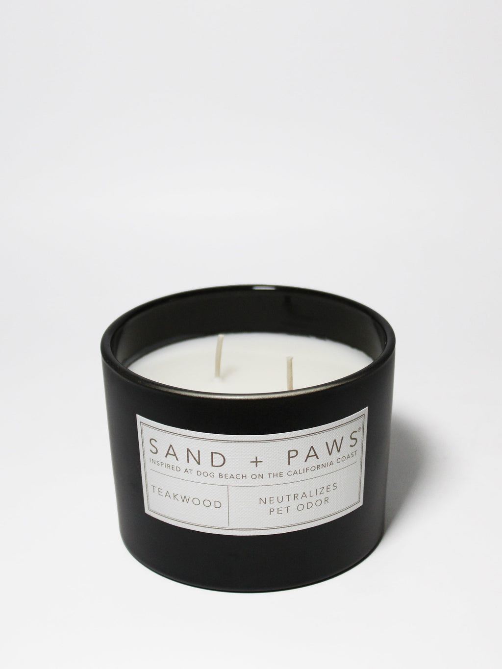 Sand + Paws Teakwood 12 oz scented candle - Signature Scent
