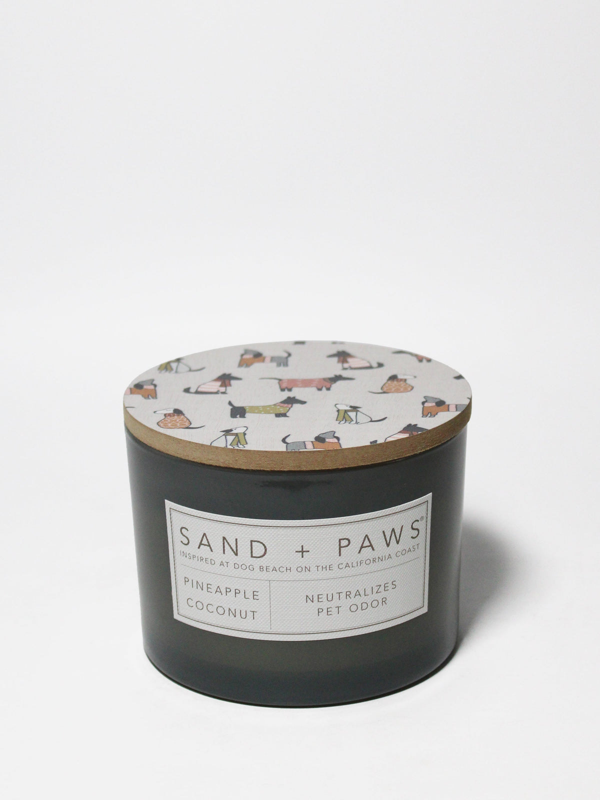 Sand + Paws Pineapple Coconut 12 oz scented candle - Signature Scent