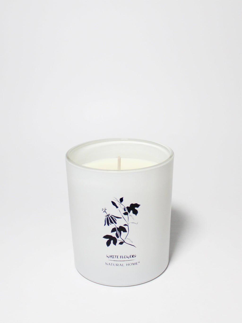 White Flowers Natural Home 11.5 oz scented candle - Signature Scent