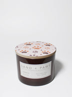 Sand + Paws Amber & Fig 12 oz scented candle - Signature Scent