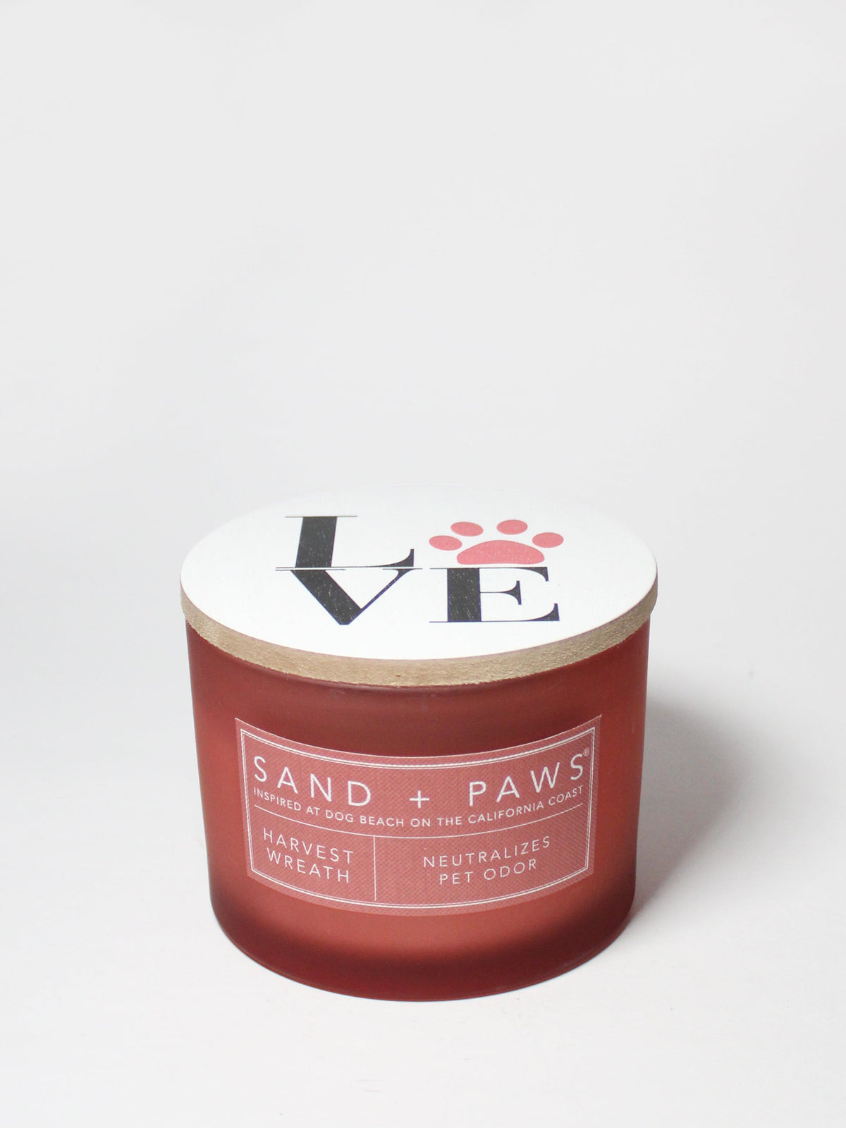 Sand + Paws Harvest Wreath 12 oz scented candle - Signature Scent