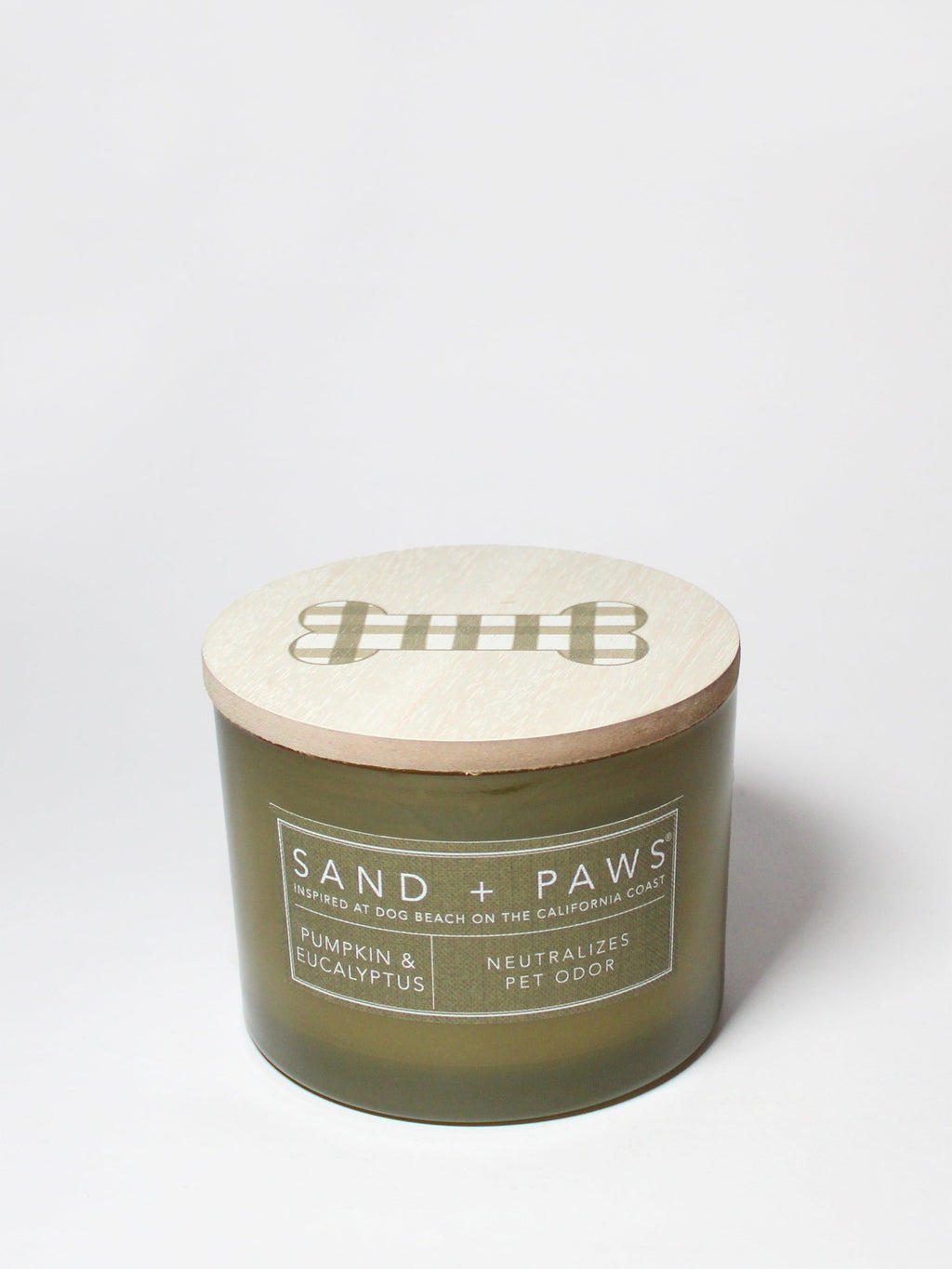 Sand + Paws Pumpkin & Eucalyptus 12 oz scented candle - Scented Candle