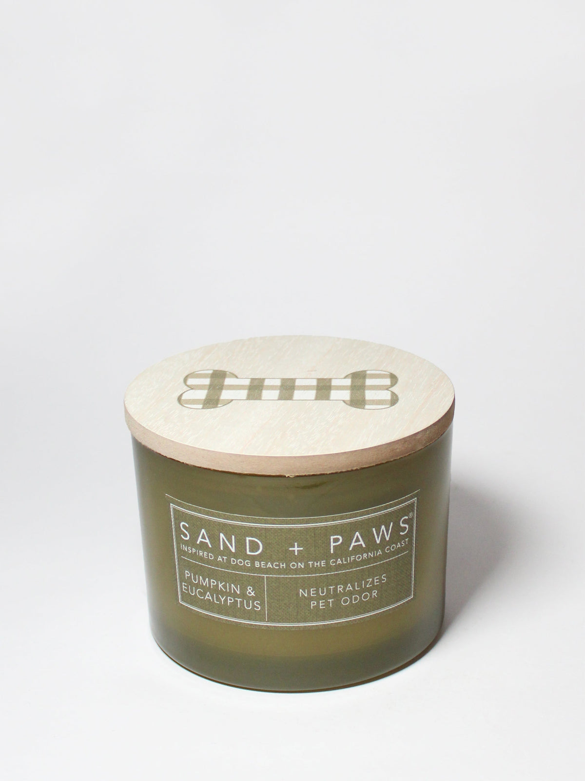 Sand + Paws Pumpkin & Eucalyptus 12 oz scented candle - Scented Candle