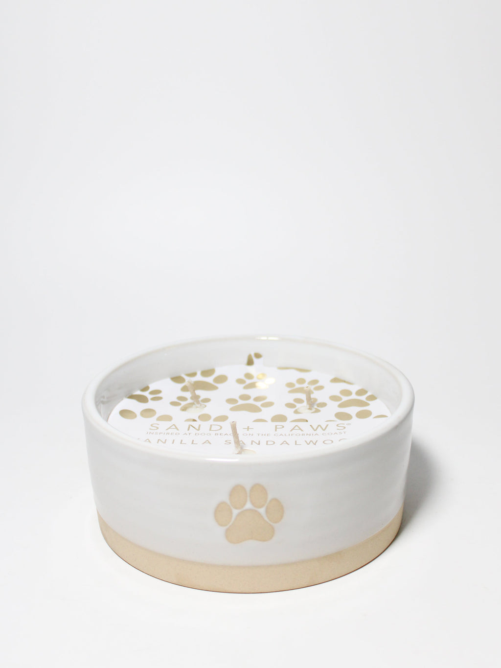 Sand + Paws Vanilla Sandalwood 12 oz scented candle - Signature Scent