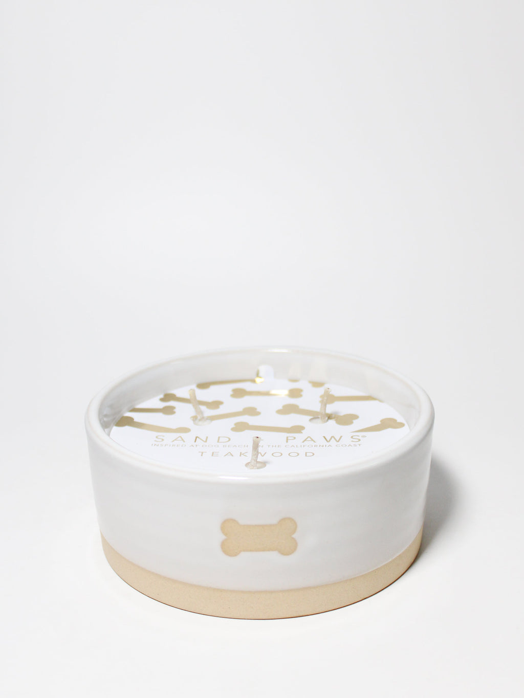 Sand + Paws Teakwood 12 oz scented candle - Signature Scent
