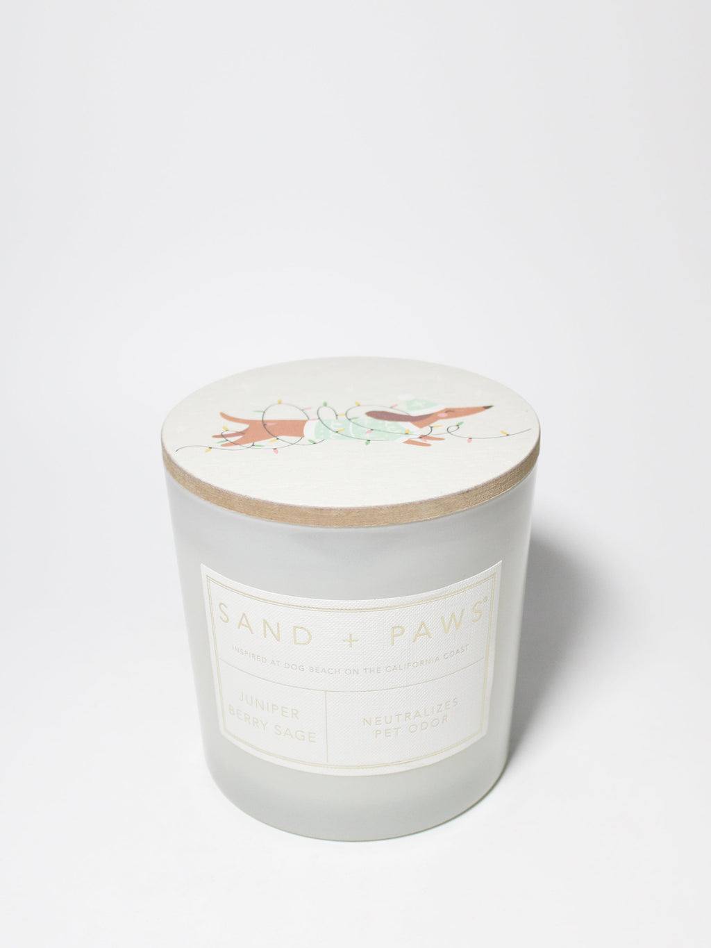 Sand + Paws Juniper Berry Sage 21 oz scented candle - Signature Scent