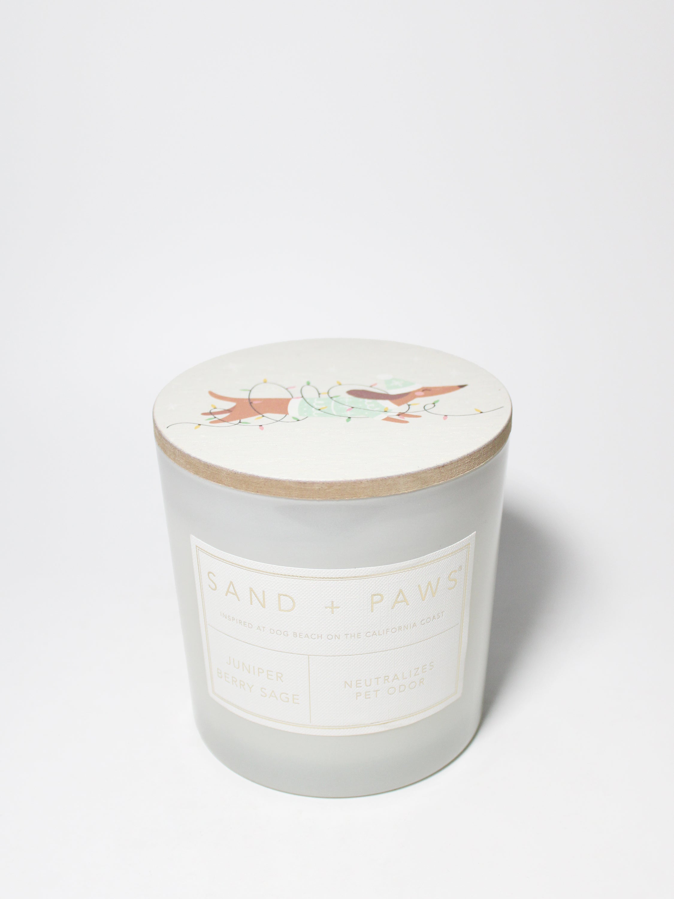 Sand + Paws Juniper Berry Sage 21 oz scented candle - Signature Scent