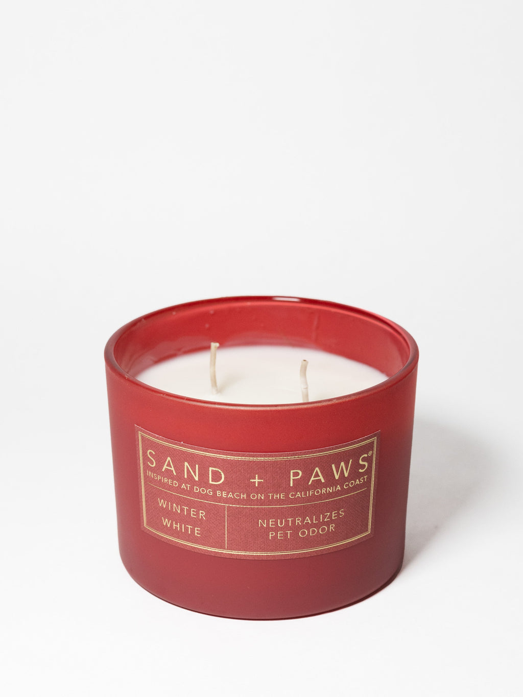 Sand + Paws Winter White 12 oz scented candle - Signature Scent