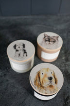 Sand + Paws White Vanilla 12 oz scented candle - Signature Scent