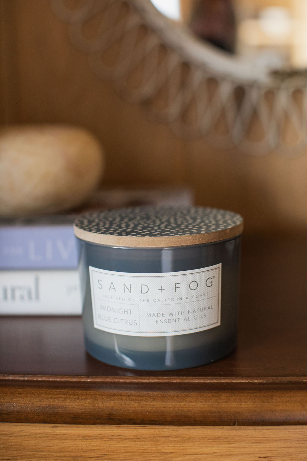Midnight Blue Citrus 12 oz scented candle - Scented Candle