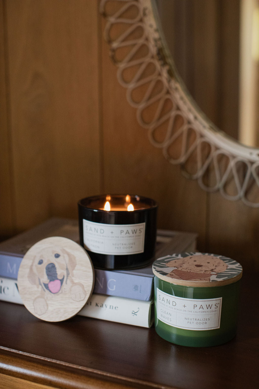 Sand + Paws California Citron 12 oz scented candle - Signature Scent