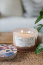 Sand + Paws California Beach House 12 oz scented candle - Signature Scent
