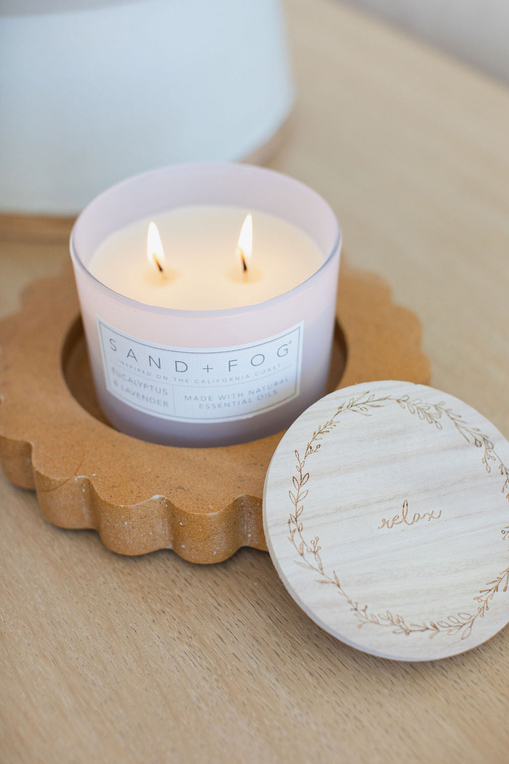 Eucalyptus & Lavender 12 oz scented candle - Scented Candle