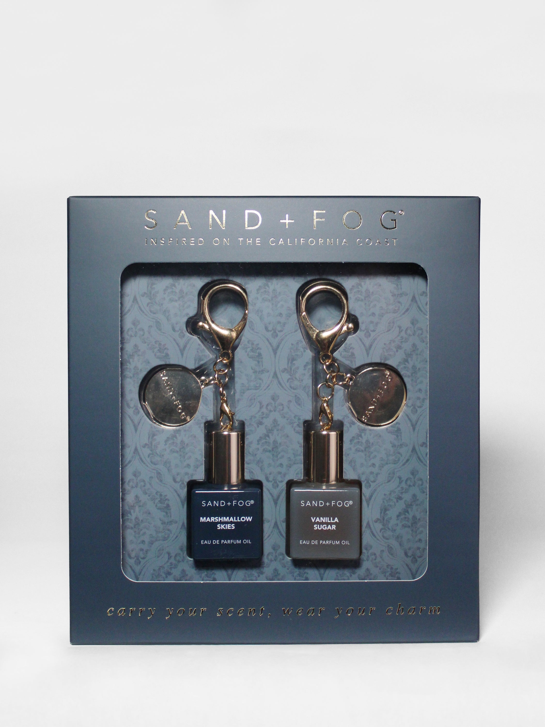 Bag Charm Perfume Oil Rollerball Set - Marshmallow Skies + Vanilla Sugar - Signature Scent