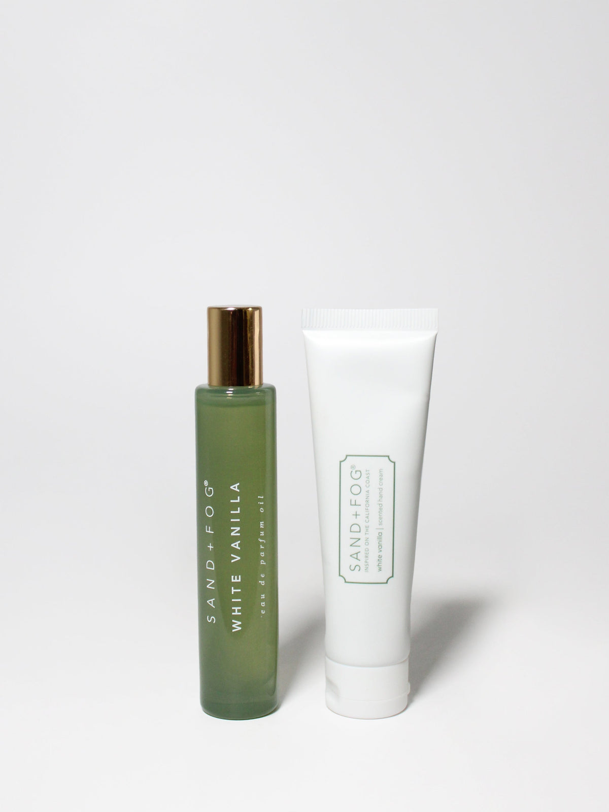 Hand Cream and Perfume Oil Rollerball Set - White Vanilla - Signature Scent